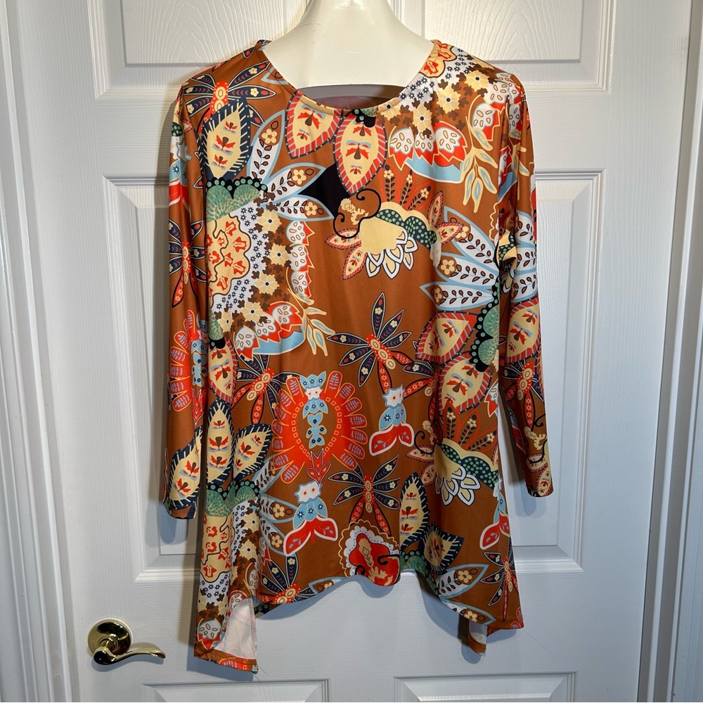 Colorful Floral Women's Top